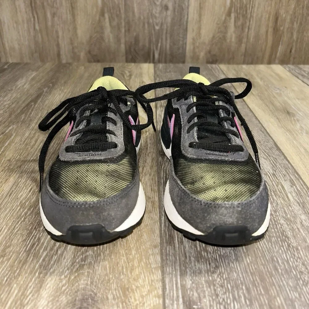 Nike Waffle One Youth US Size 2Y Black Green Purple Sneaker Shoes DC0480-002